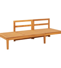 Gartenbank mit Tisch & Cremeweißen Kissen Massivholz Akazie