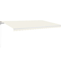 Markise Automatisch Einziehbar 500x300 cm Creme