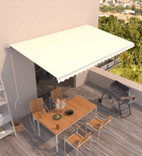 Markise Automatisch Einziehbar 500x300 cm Creme