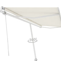 Standmarkise Automatisch 500x300 cm Creme