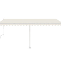 Standmarkise Automatisch 500x300 cm Creme
