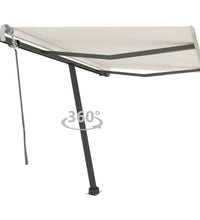 Standmarkise Manuell Einziehbar 300x250 cm Creme