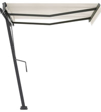 Standmarkise Manuell Einziehbar 300x250 cm Creme