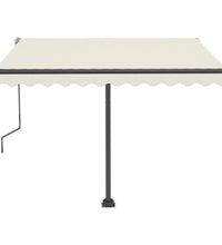 Standmarkise Manuell Einziehbar 300x250 cm Creme