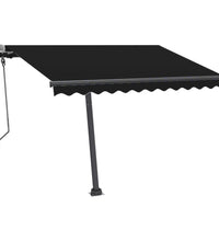 Standmarkise Manuell Einziehbar 300x250 cm Anthrazit