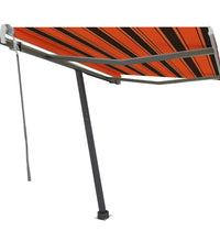 Standmarkise Manuell Einziehbar 300x250 cm Orange/Braun