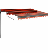Standmarkise Manuell Einziehbar 300x250 cm Orange/Braun