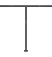 Standmarkise Manuell Einziehbar 300x250 cm Orange/Braun