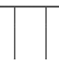 Markise Manuell Einziehbar mit Pfosten 3x2,5 m Creme