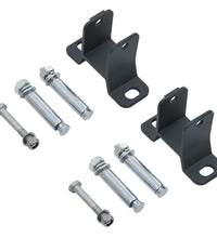 Markise Manuell Einziehbar mit Pfosten 3x2,5 m Orange Braun