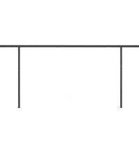 Markise Manuell Einziehbar mit Pfosten 5x3 m Creme