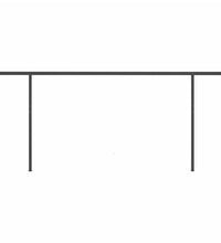 Markise Manuell Einziehbar mit LED 5x3 m Creme