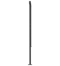 Markise Manuell Einziehbar mit LED 5x3 m Orange & Braun