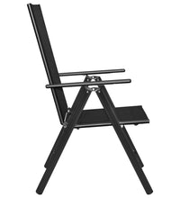 7-tlg. Garten-Essgruppe Aluminium Schwarz