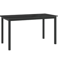 7-tlg. Garten-Essgruppe Aluminium Schwarz