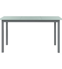 7-tlg. Garten-Essgruppe Aluminium Silbern und Schwarz