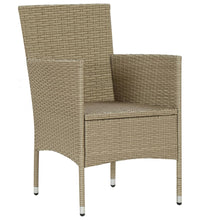 7-tlg. Garten-Essgruppe Poly Rattan Beige