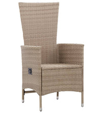 7-tlg. Garten-Essgruppe Poly Rattan Beige