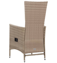 7-tlg. Garten-Essgruppe Poly Rattan Beige