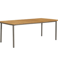 7-tlg. Garten-Essgruppe Poly Rattan Anthrazit