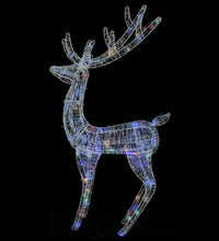 LED-Rentier XXL Acryl Weihnachtsdeko 250 LED 180 cm Mehrfarbig