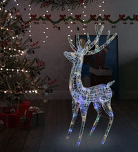 LED-Rentier XXL Acryl Weihnachtsdeko 250 LED 180 cm Mehrfarbig