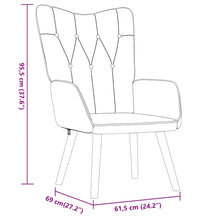 Relaxsessel mit Hocker Hellgrau Stoff