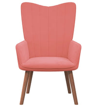 Relaxsessel mit Hocker Rosa Samt