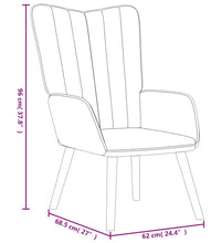 Relaxsessel mit Hocker Senfgelb Samt
