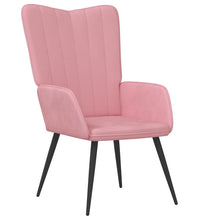 Relaxsessel mit Hocker Rosa Samt