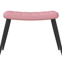 Relaxsessel mit Hocker Rosa Samt