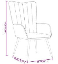 Relaxsessel mit Hocker Rosa Samt