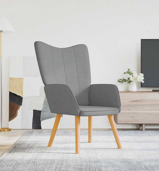Relaxsessel Hellgrau Stoff