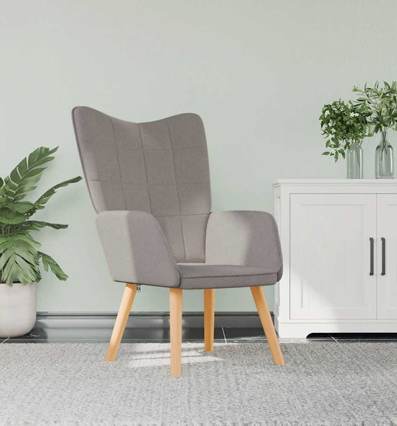 Relaxsessel Taupe Stoff