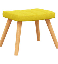 Relaxsessel mit Hocker Senfgelb Stoff