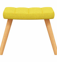 Relaxsessel mit Hocker Senfgelb Stoff