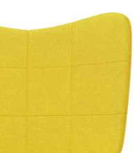 Relaxsessel mit Hocker Senfgelb Stoff