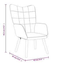 Relaxsessel mit Hocker Senfgelb Stoff
