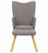 Relaxsessel mit Hocker Taupe Stoff