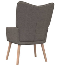 Relaxsessel mit Hocker Taupe Stoff