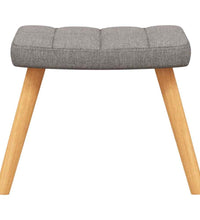 Relaxsessel mit Hocker Taupe Stoff