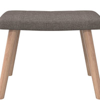 Relaxsessel mit Hocker Taupe Stoff