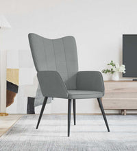 Relaxsessel Hellgrau Stoff