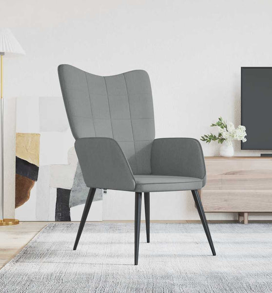 Relaxsessel Hellgrau Stoff