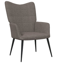 Relaxsessel mit Hocker Taupe Stoff