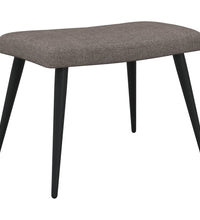 Relaxsessel mit Hocker Taupe Stoff