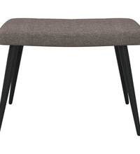 Relaxsessel mit Hocker Taupe Stoff