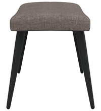 Relaxsessel mit Hocker Taupe Stoff