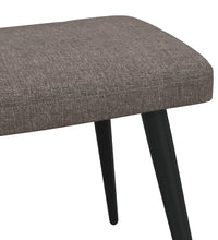 Relaxsessel mit Hocker Taupe Stoff