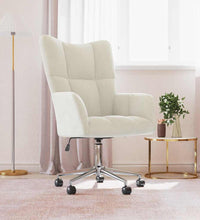 Relaxsessel Cremeweiß Samt
